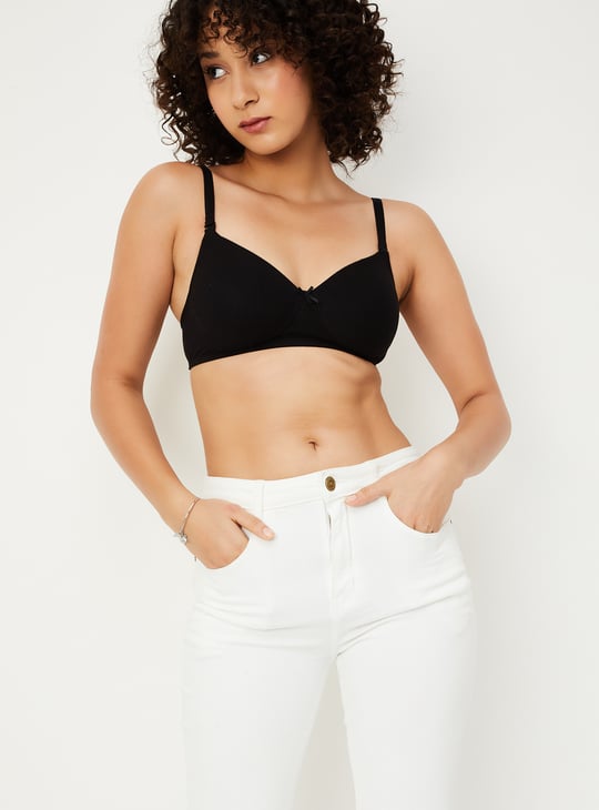 Women Solid Padded Non-Wired Bra - Pack of 2