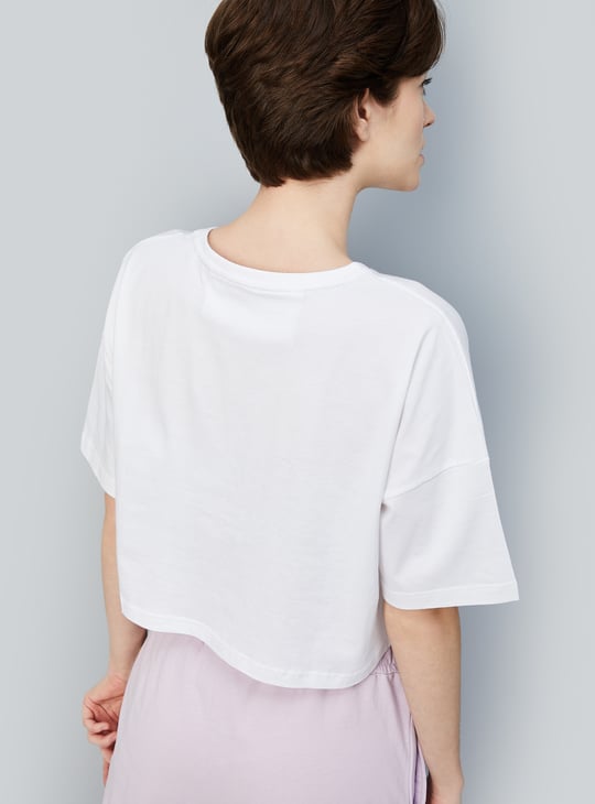 Women Bugs Bunny Printed Crop T-shirt