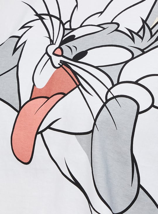 Women Bugs Bunny Printed Crop T-shirt