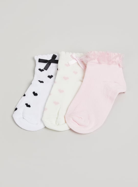Girls Printed Socks - Pack of 3