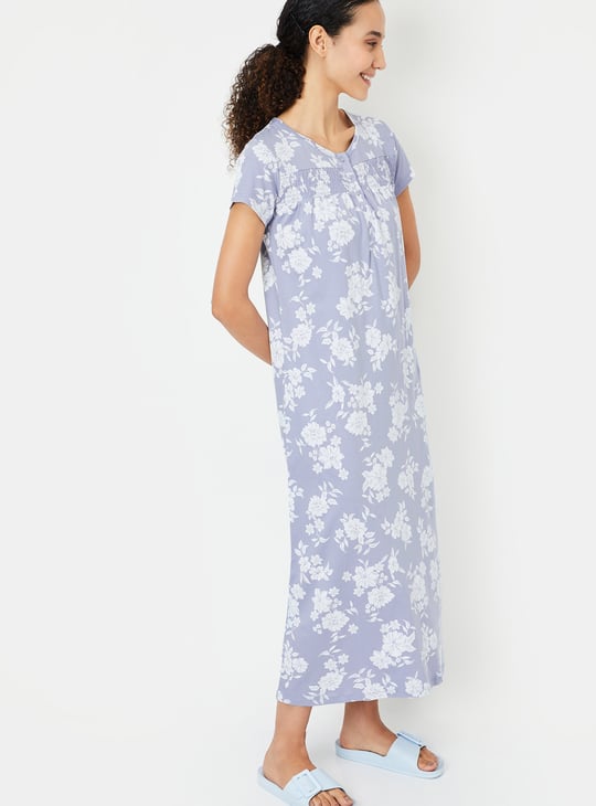 Women Floral Printed Nightgown