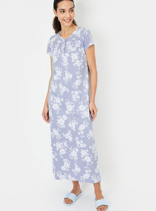 Women Floral Printed Nightgown