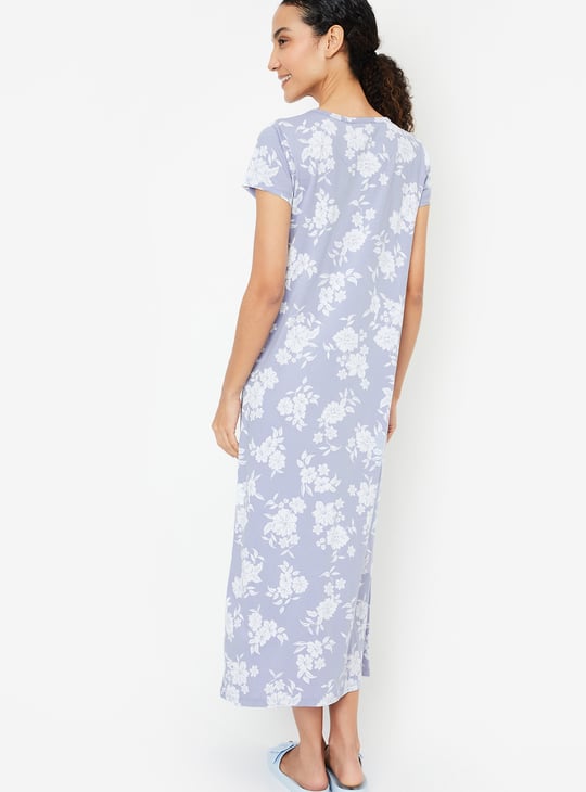 Women Floral Printed Nightgown