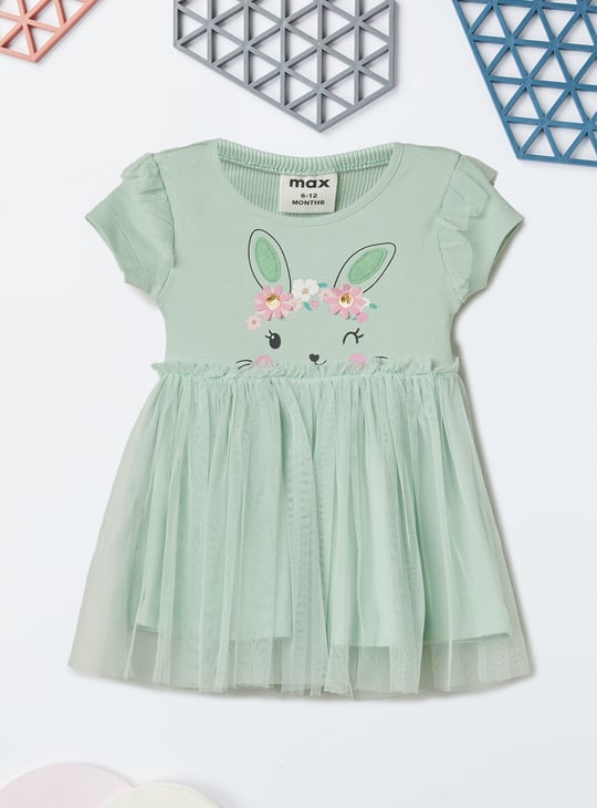 Girls Embellished Fit and Flare Dress