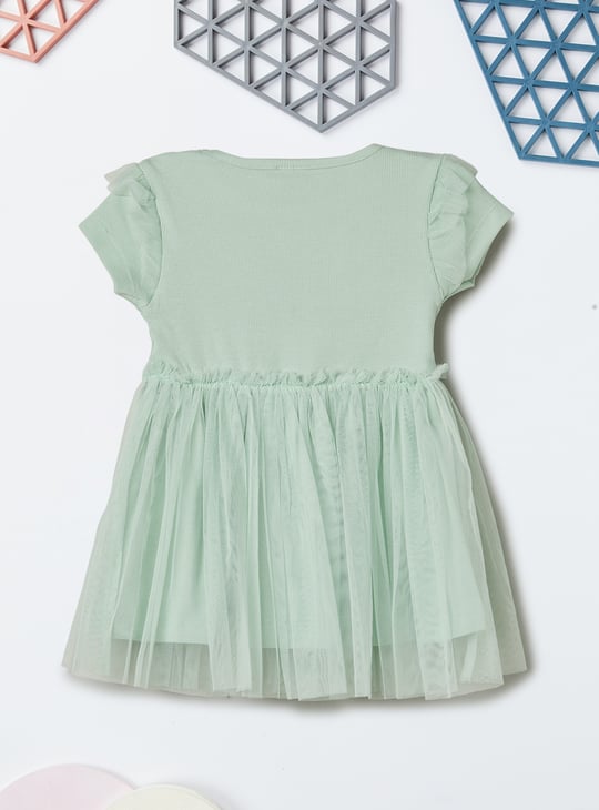 Girls Embellished Fit and Flare Dress