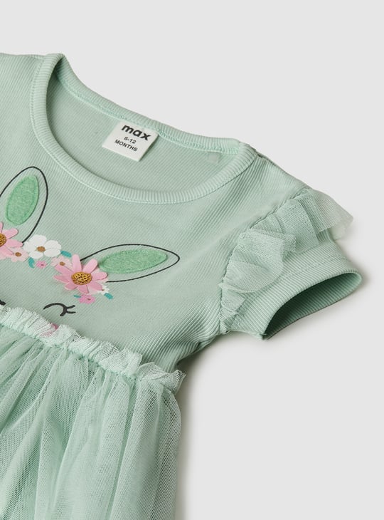 Girls Embellished Fit and Flare Dress