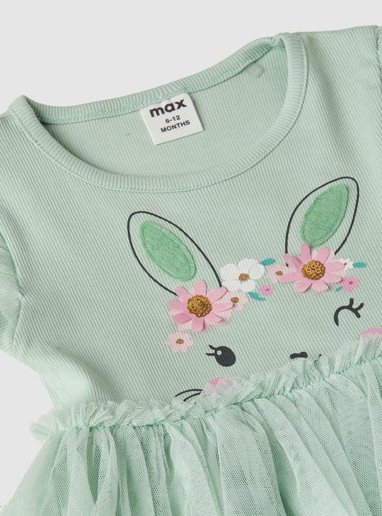 Girls Embellished Fit and Flare Dress