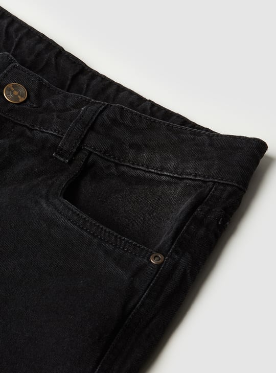 Boys Solid Denim Jorts