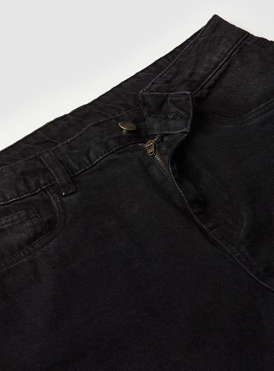 Boys Solid Denim Jorts