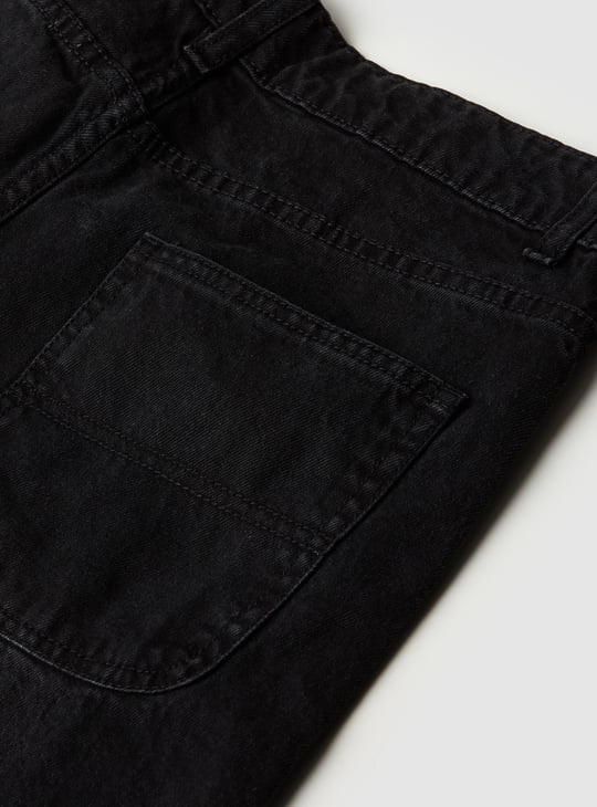 Boys Solid Denim Jorts
