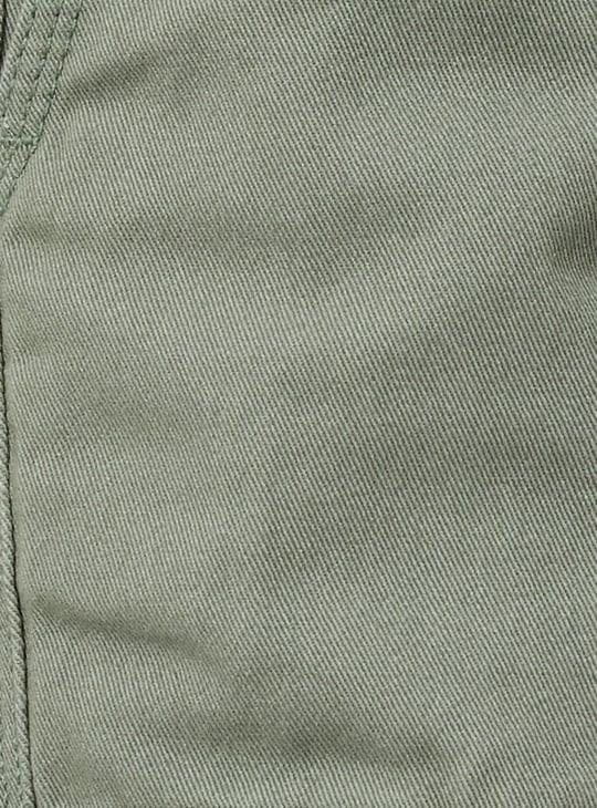 Boys Textured Loose Fit Cargo Trousers