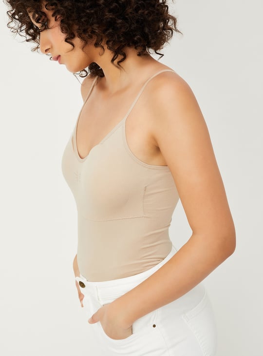 Women Solid Seamfree Padded Camisole