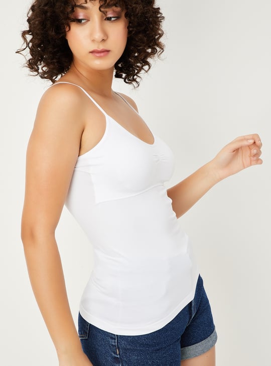 Women Solid Seamfree Padded Camisole