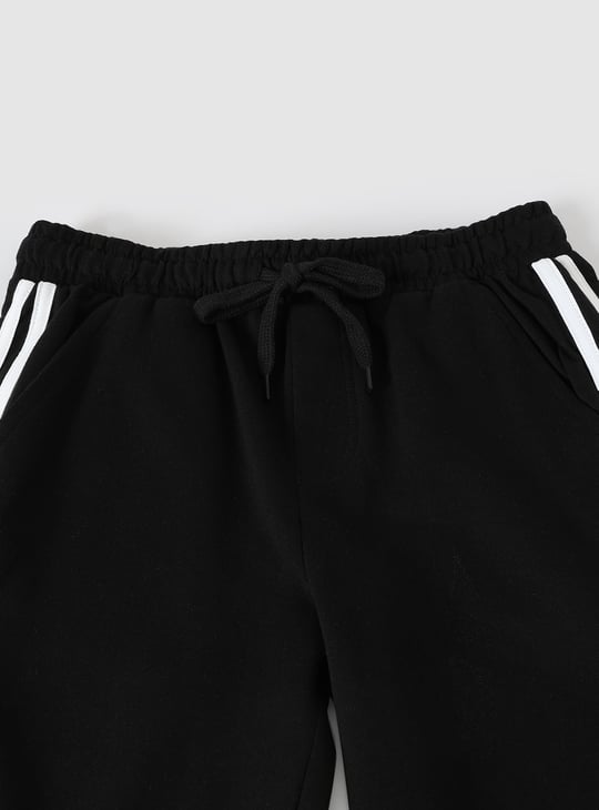 Boys Side Striped Knit Shorts