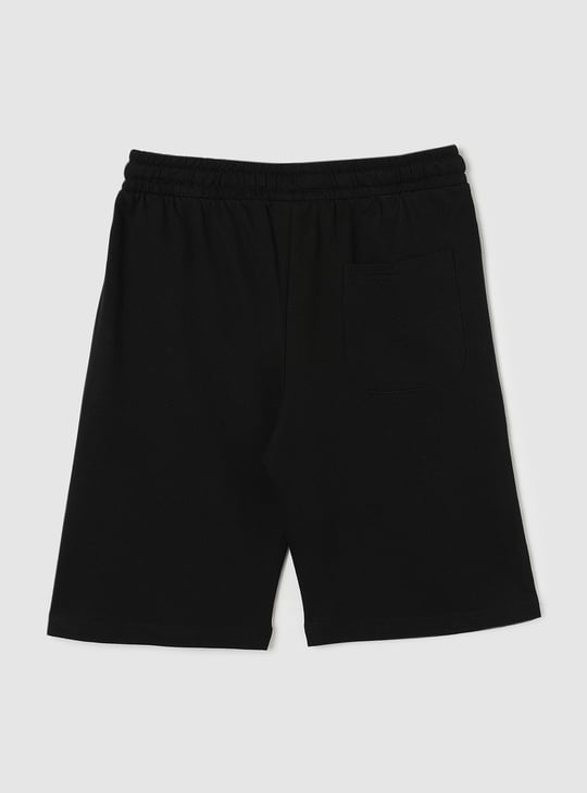 Boys Side Striped Knit Shorts
