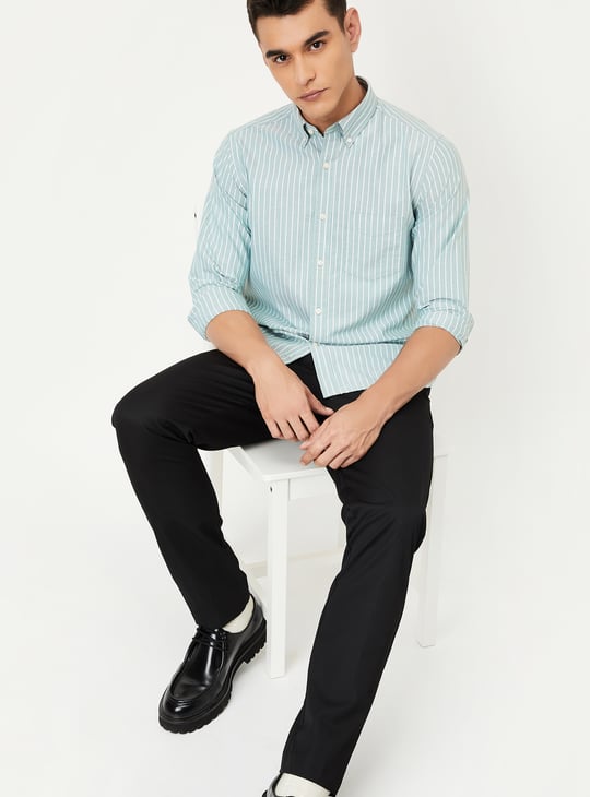 Men Striped Slim Fit Shirt
