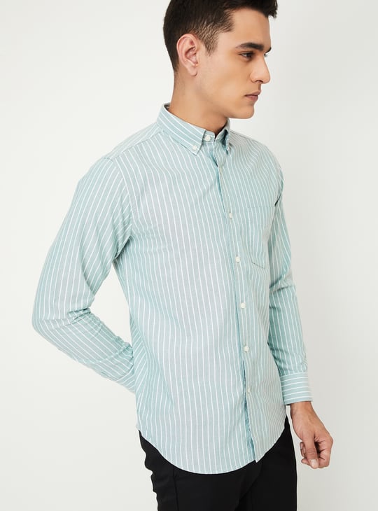 Men Striped Slim Fit Shirt