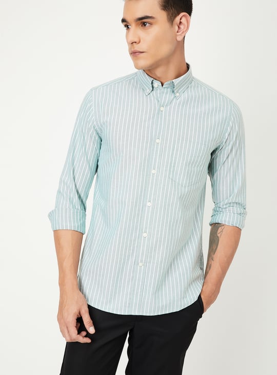 Men Striped Slim Fit Shirt