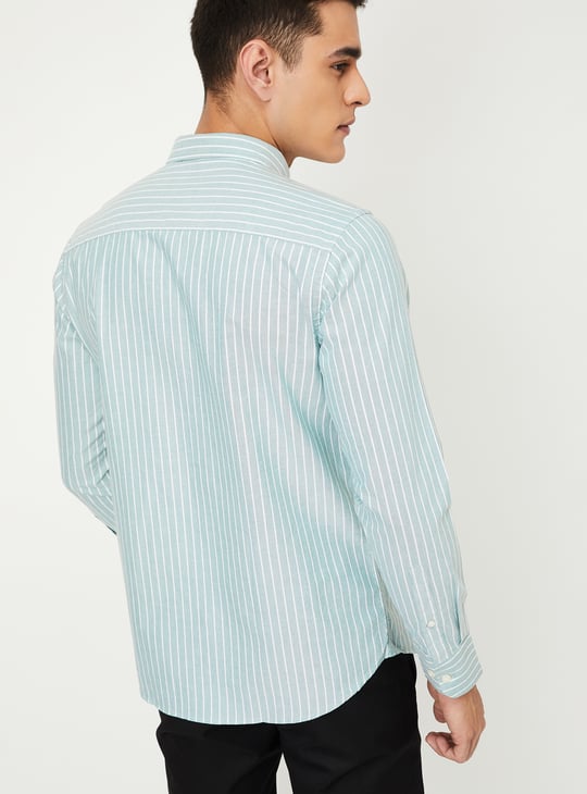 Men Striped Slim Fit Shirt