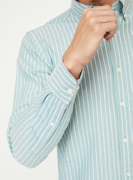 Men Striped Slim Fit Shirt