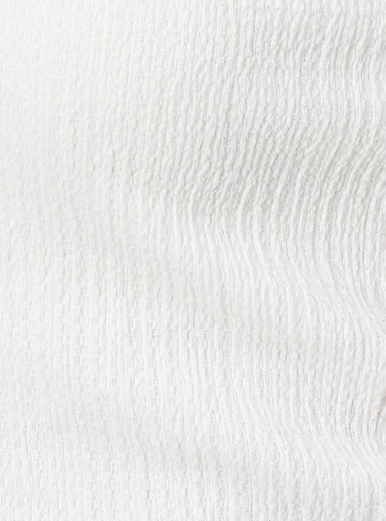 Women Textured One-shoulder Top