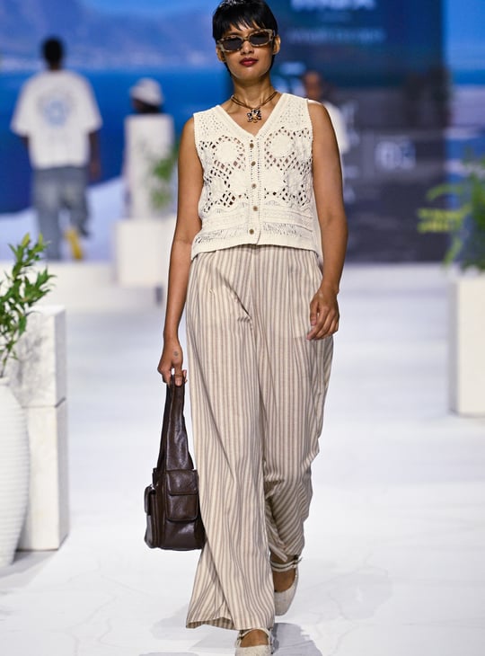 Women Crochet Knit Vest Top