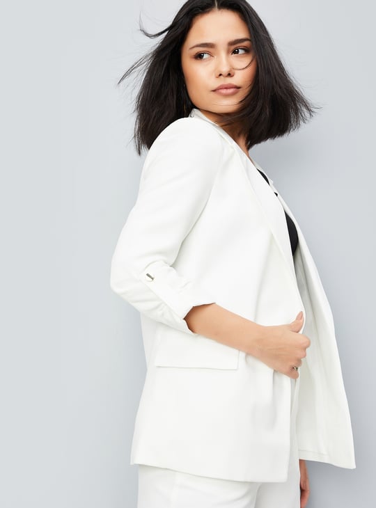Kalki x Max Women Solid Blazer