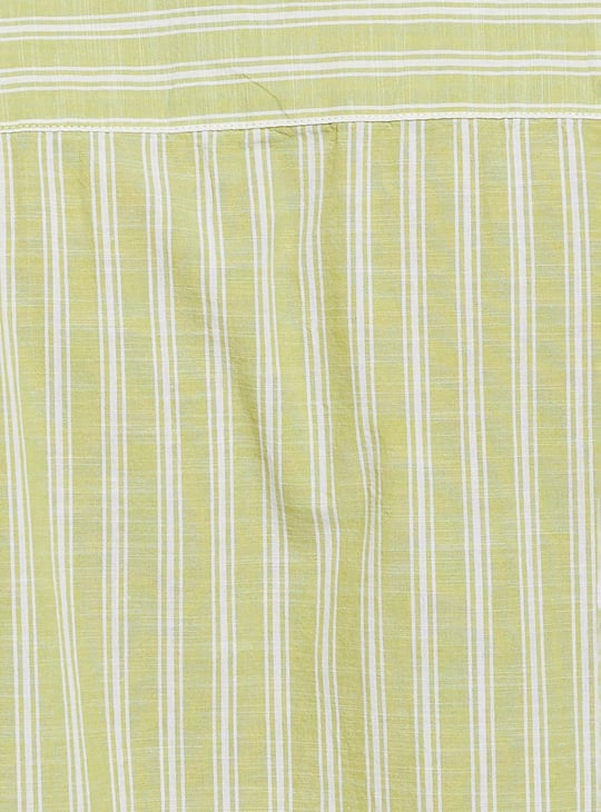 URB_N Men Striped Oversized Shirt