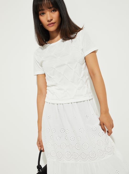 ALAYA F x URB N Women Embroidered Top