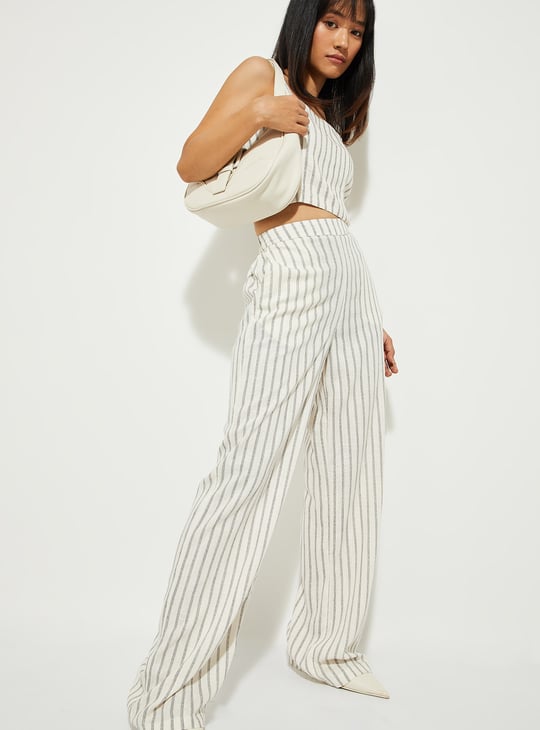 andmary Mary logo fleece pants ivory Mary logo fleece pants