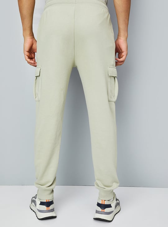 Men Solid Cargo Joggers