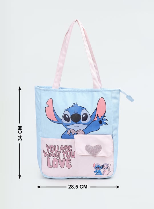 Kids Lola and Stitch Print Tote Bag