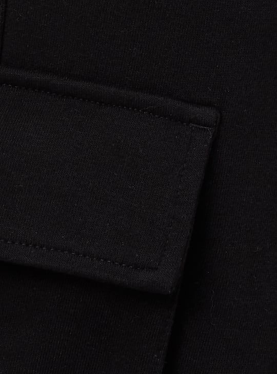 Women Solid Cargo Parachute Pants