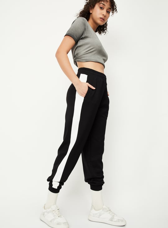 Women Side Taped Sports Joggers