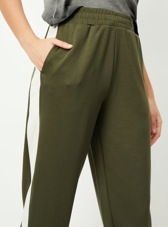 Women Side Taped Sports Joggers