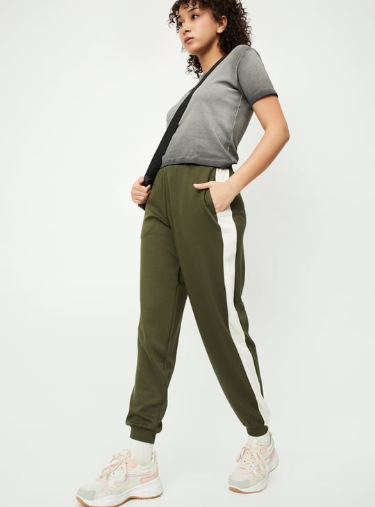 Women Side Taped Sports Joggers