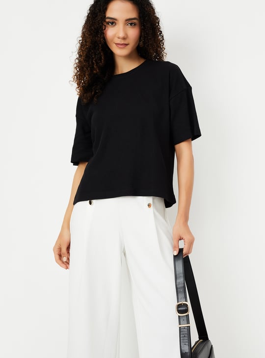 Women Textured T-shirt