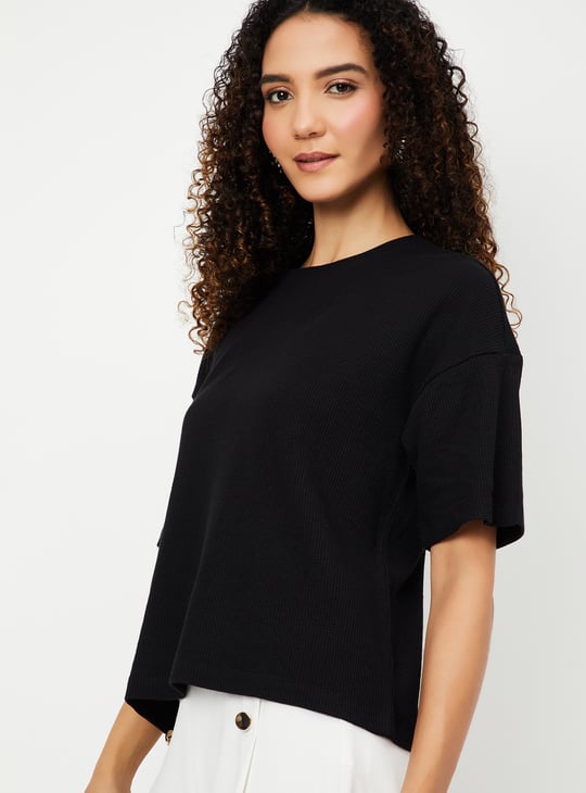 Women Textured T-shirt