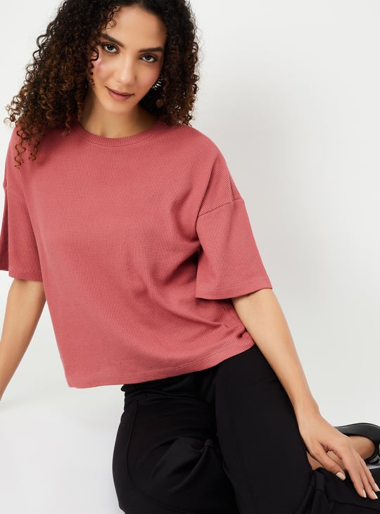 Women Textured T-shirt