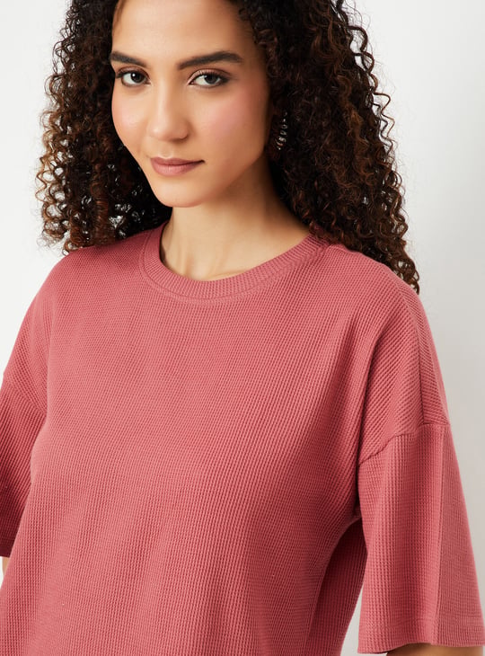 Women Textured T-shirt