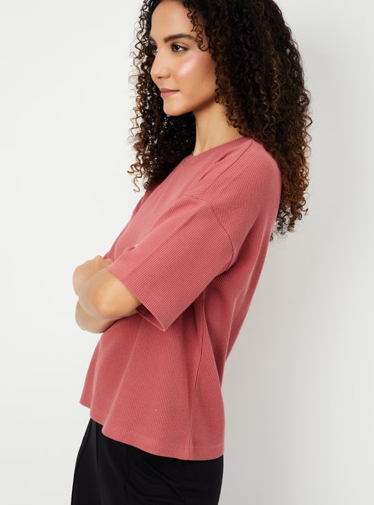 Women Textured T-shirt