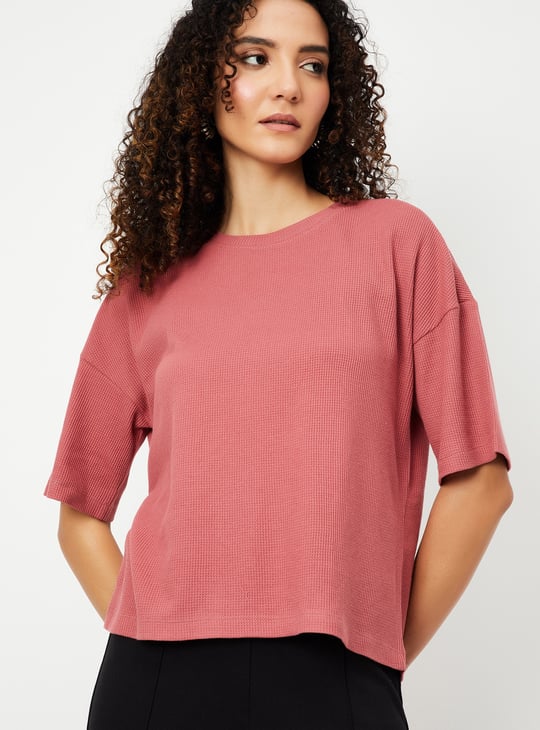 Women Textured T-shirt