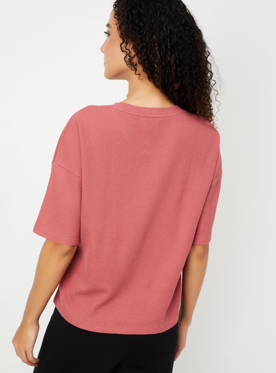 Women Textured T-shirt