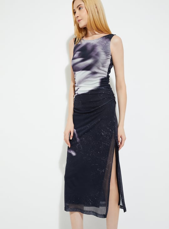 URB_N Women Printed Bodycon Maxi Dress