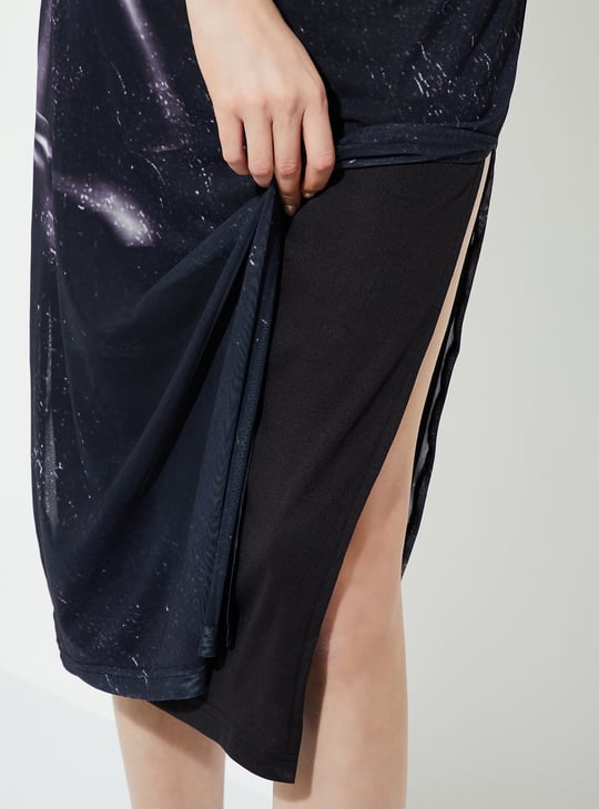 URB_N Women Printed Bodycon Maxi Dress