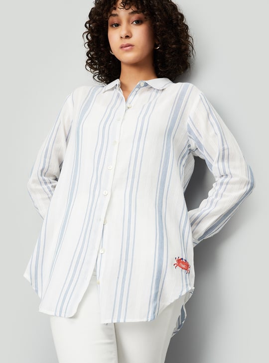 Kalki x Max Women Striped Longline Shirt