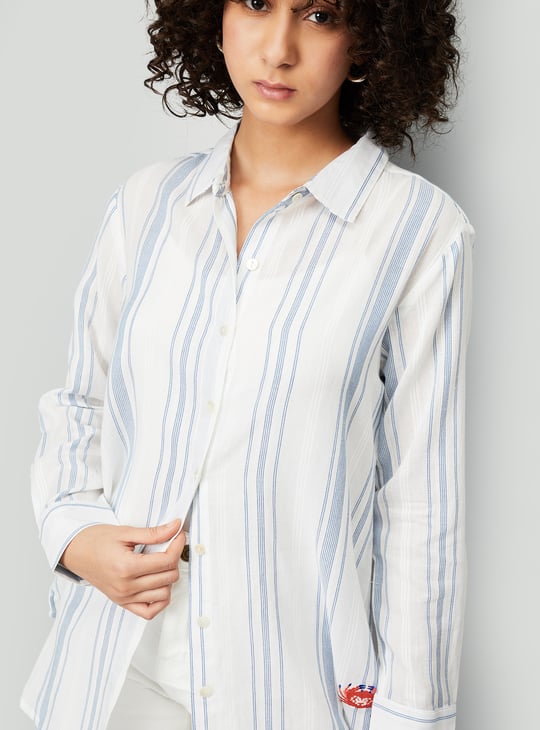 Kalki x Max Women Striped Longline Shirt