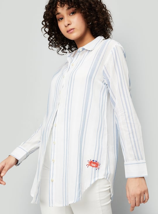 Kalki x Max Women Striped Longline Shirt