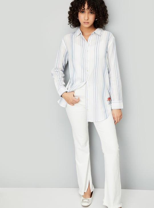 Kalki x Max Women Striped Longline Shirt