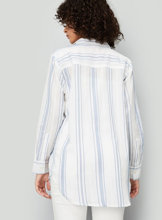 Kalki x Max Women Striped Longline Shirt